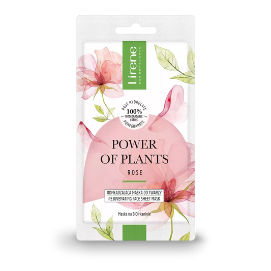 POWER OF PLANTS REJUVENATING FACE SHEET MASK ROSE