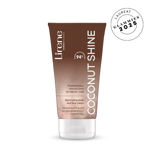 Lirene PERFECT TAN Illuminating golden body and face cream COCONUT SHINE 150 ml