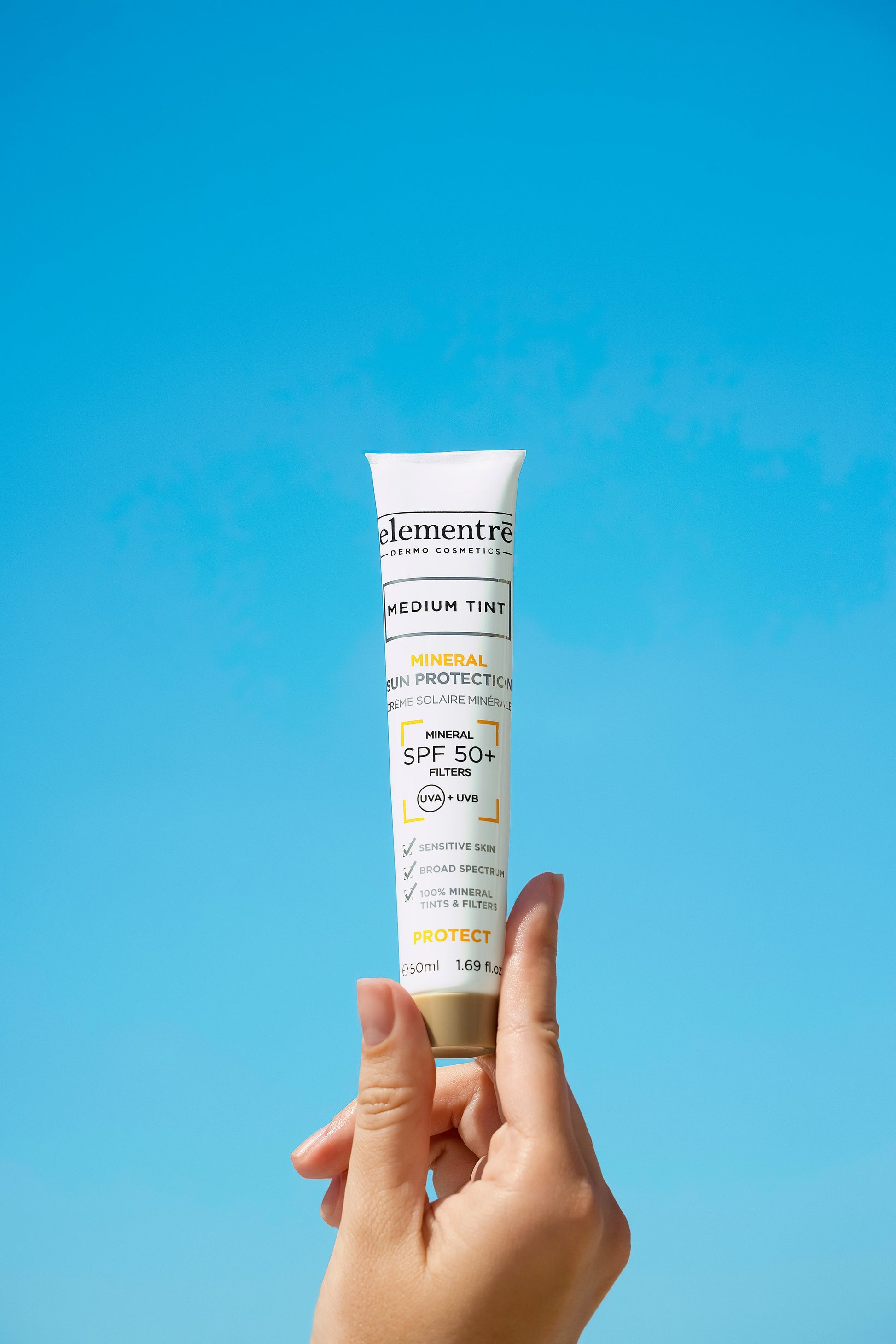 SPF 50+ Mineral Sun Protection - Medium Tint elementrē dermo cosmetics