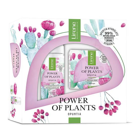 Lirene Power of Plants OPUNTIA Set dhuratë – krem dhe shkumë pastruese, 1 copë