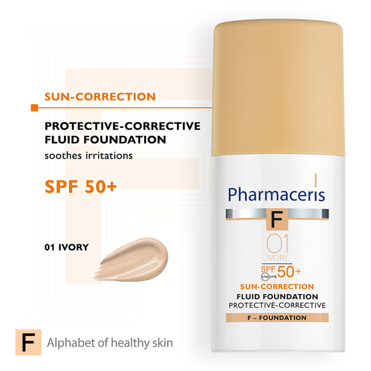 PROTECTIVE-CORRECTIVE SPF 50+ FLUID FOUNDATION - IVORY 01