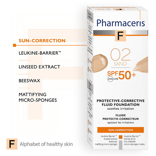 PROTECTIVE-CORRECTIVE SPF 50+ FLUID FOUNDATION - SAND 02