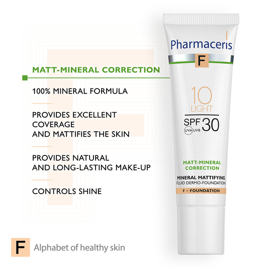 MINERAL MATTIFYING FLUID DERMO-FOUNDATION SPF 30   10 Light