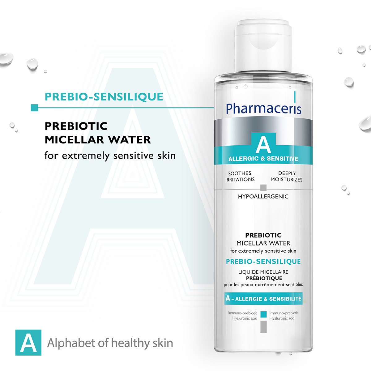 Prebio-Sensilique Ujë Micelar për lëkurë jashtëzakonisht të ndjeshme Pharmaceris Ujë Micelar