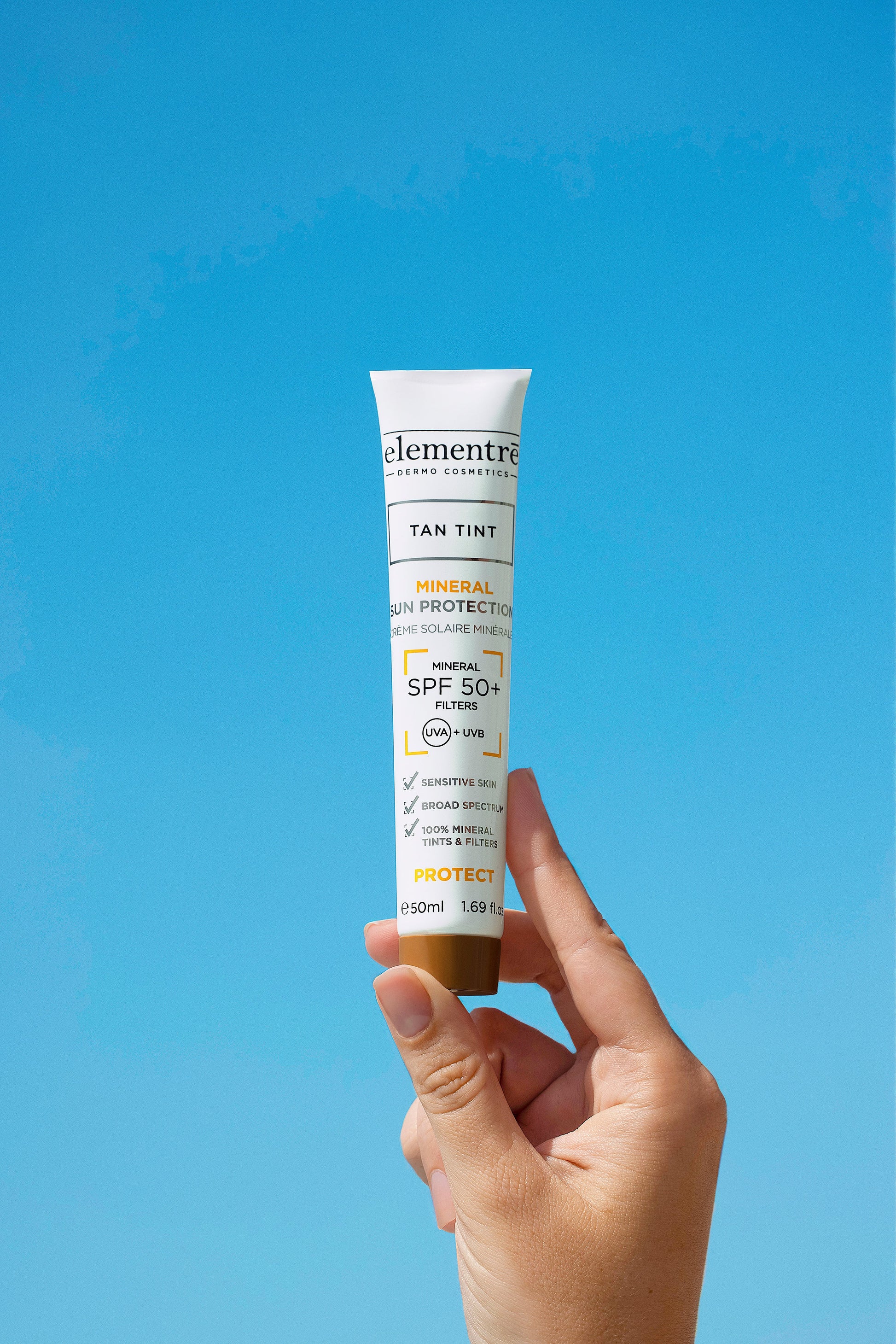 SPF 50+ Mineral Sun Protection - Tan Tint elementrē dermo cosmetics