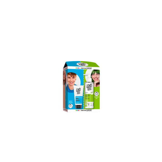 Set: Xhel pastrues 190 ml + Krem nate matifikues me prebiotikë 50 ml – Under20