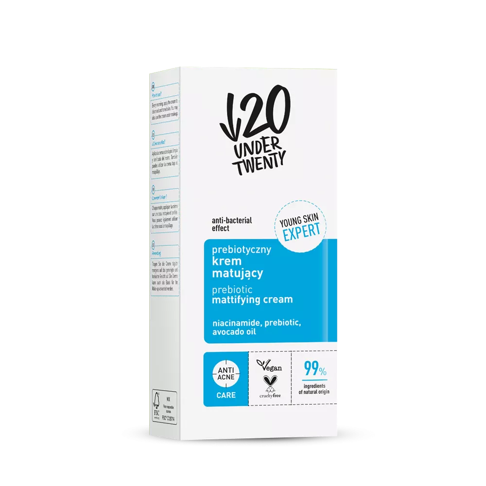 Under Twenty Prebiotic matting cream 50 ml - Amar Pharma