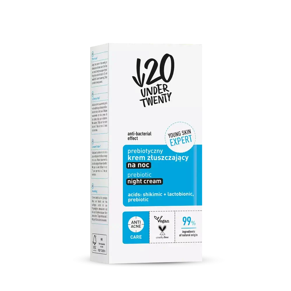 Under Twenty Prebiotic exfoliating cream - Amar Pharma