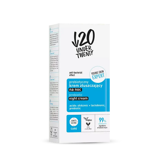 Under Twenty Prebiotic exfoliating cream - Amar Pharma