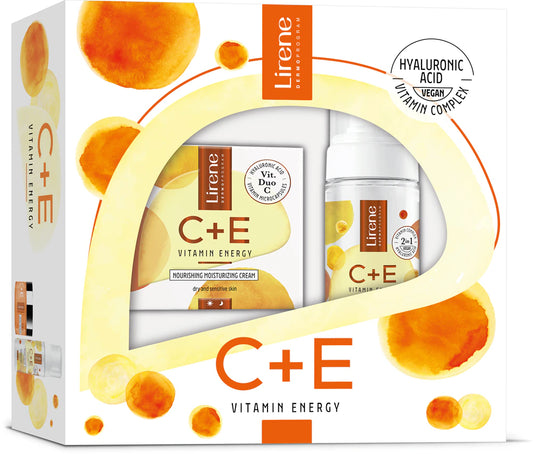 Set dhuratë C+E – krem hidratues dhe shkumë pastruese Lirene C+ E