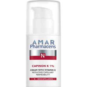 CREAM WITH VITAMIN K reducing capillary permeability CAPINON K 1% 30 ml