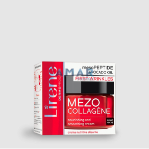 Lirene MEZO COLLAGÈNE Nourishing and smoothing night cream mesoPEPTIDE AVOCADO OIL 50 ml