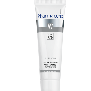 100 TRIPLE ACTION SKIN LIGHTENING DAY CREAM SPF 50 ALBUCIN 30 ml 1 <ul style="list-style-type:square;"> <li>83% evens out skin tone</li> <li>83% provides a natural lightening effect</li> <li>79% lightens discolouration</li> </ul>