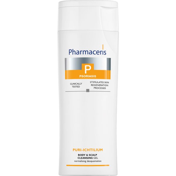 120 BODY SCALP CLEANSING GEL normalising desquamation PURI ICHTILIUM 250 ml 1 <ul style="list-style-type:square;"> <li>100% increases hair density and thickness</li> <li>87% strengthens hair</li> <li>dermatologically tested</li> <li>free of parabens, allergens, colourants and silicones</li> </ul>