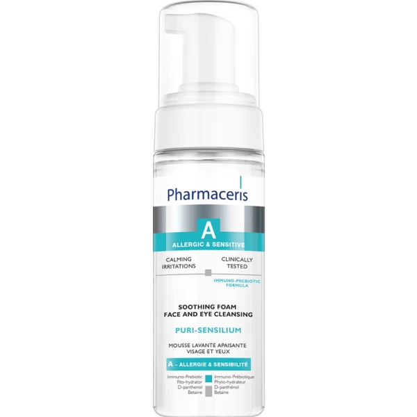 153 SOOTHING FOAM face and eye cleansing PURI SENSILIUM 150 ml 1 <p>Velvety facial cleansing foam in an extremely pleasant and gentle way removes makeup residue, excess sebum and other contaminants. Vitamin formula moisturizes, nourishes and energizes the skin without shine.</p> <p></p>