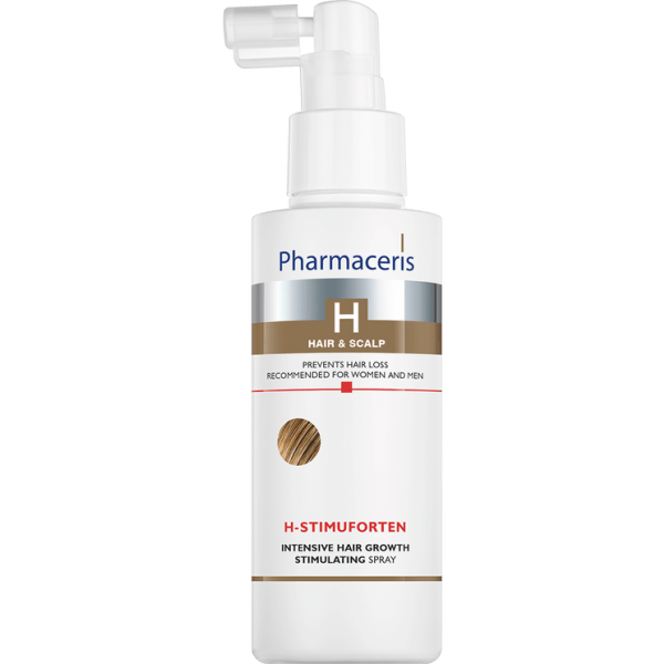 171 INTENSIVE HAIR GROWTH STIMULATING SPRAY H STIMUFORTEN 125 ml 1 <ul style="list-style-type:square;"> <li>93% increases hair volume</li> <li>93% improves hair condition</li> <li>high tolerance and efficacy</li> <li>dermatologically tested</li> </ul>