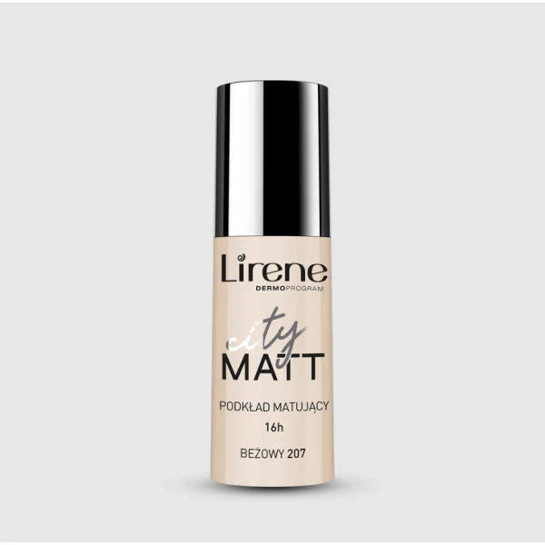 187 Lirene CITY MATT Mattifying liquid foundation 30 ml 1 <p>City Matt mattifying liquid foundation</p> <p></p> <p>The foundation perfectly mattifies and smooths the skin.</p>