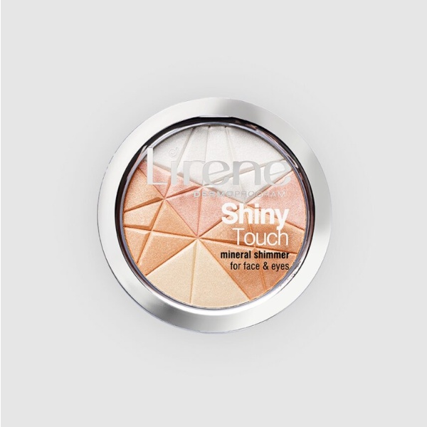 227 Lirene SHINY TOUCH Mineral shimmer for face and eyes 9 g 1 <p>Shkëlqimi i jep një freski dhe shkëlqim delikate ngjyrës së fytyrës, si dhe shkëlqim unik pamjes.</p> <p>Ndihmon në ndriçimin e zonave të caktuara të fytyrës, duke e bërë lëkurën të duket e shëndetshme dhe e relaksuar.</p> <p></p>