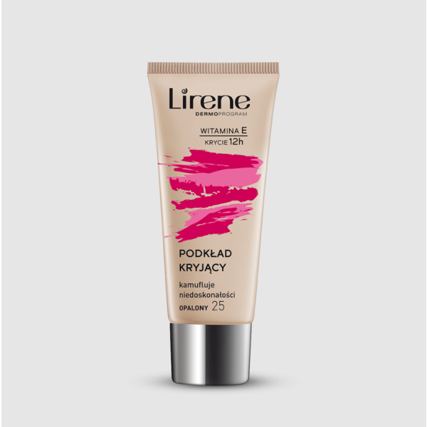 259 Lirene COMPLETE COVERAGE Covering fluid 30 ml 1 <p>The foundation perfectly evens out the skin tone and brightens the complexion, giving it a glow effect. </p> <p>Colors: 02 Natural, 03 Beige, 04 Tan.</p> <p></p>