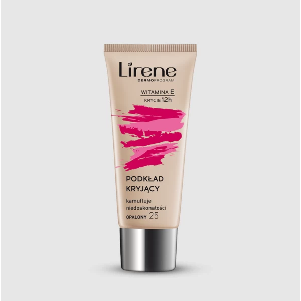 259 Lirene COMPLETE COVERAGE Covering fluid 30 ml 1 <p>The foundation provides a matte look to the skin without a mask effect. Special molecules absorb excess sebum.</p> <p>The long-lasting formula guarantees velvety matte skin for up to 12h.</p> <p>Colors: 10 Porcelain, 12 Natural, 13 Capuccino, 14 Carmel, 15 Tan</p>