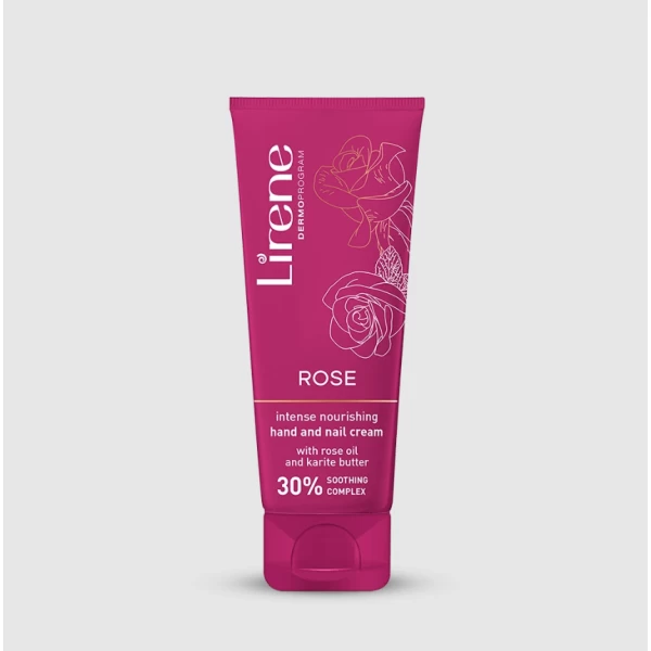 271 Lirene Intensely nourishing hand and nail cream ROSE 75 ml 1 <p style="margin-top:0px;margin-bottom:0px;font-family:'PT Sans', 'system-ui', '-apple-system', 'Segoe UI', Roboto, 'Helvetica Neue', Arial, 'Noto Sans', 'Liberation Sans', sans-serif, 'Apple Color Emoji', 'Segoe UI Emoji', 'Segoe UI Symbol', 'Noto Color Emoji';font-size:16px;background-color:#ffffff;">Deeply moisturizing hand and nail cream designed for dry and rough hand skin needing daily dose of nourishment. Oil-based formula with 15% moisturizing complex:</p> <p style="margin-top:0px;margin-bottom:0px;font-family:'PT Sans', 'system-ui', '-apple-system', 'Segoe UI', Roboto, 'Helvetica Neue', Arial, 'Noto Sans', 'Liberation Sans', sans-serif, 'Apple Color Emoji', 'Segoe UI Emoji', 'Segoe UI Symbol', 'Noto Color Emoji';font-size:16px;background-color:#ffffff;">• intensively moisturises rough skin,</p> <p style="margin-top:0px;margin-bottom:0px;font-family:'PT Sans', 'system-ui', '-apple-system', 'Segoe UI', Roboto, 'Helvetica Neue', Arial, 'Noto Sans', 'Liberation Sans', sans-serif, 'Apple Color Emoji', 'Segoe UI Emoji', 'Segoe UI Symbol', 'Noto Color Emoji';font-size:16px;background-color:#ffffff;">• softens and visibly nourishes,</p> <p style="margin-top:0px;margin-bottom:0px;font-family:'PT Sans', 'system-ui', '-apple-system', 'Segoe UI', Roboto, 'Helvetica Neue', Arial, 'Noto Sans', 'Liberation Sans', sans-serif, 'Apple Color Emoji', 'Segoe UI Emoji', 'Segoe UI Symbol', 'Noto Color Emoji';font-size:16px;background-color:#ffffff;">• brings back the good look of hands.</p>