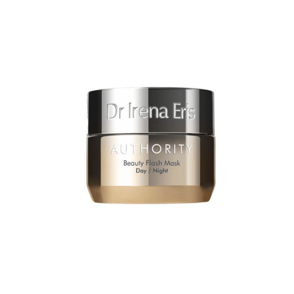 283 Dr Irena Eris Authority Beauty Flash Mask 50 ml 1 <p>Instant revitalizing face mask to restore radiance and youth of the skin. A single use is enough to eliminate signs of fatigue, make the skin visibly smoother and improve skin tightness. The innovative gold peptide stimulates collagen synthesis and improves quality of its fibers, thus effectively reducing the number, volume and size of wrinkles [by up to 54%*]. </p>