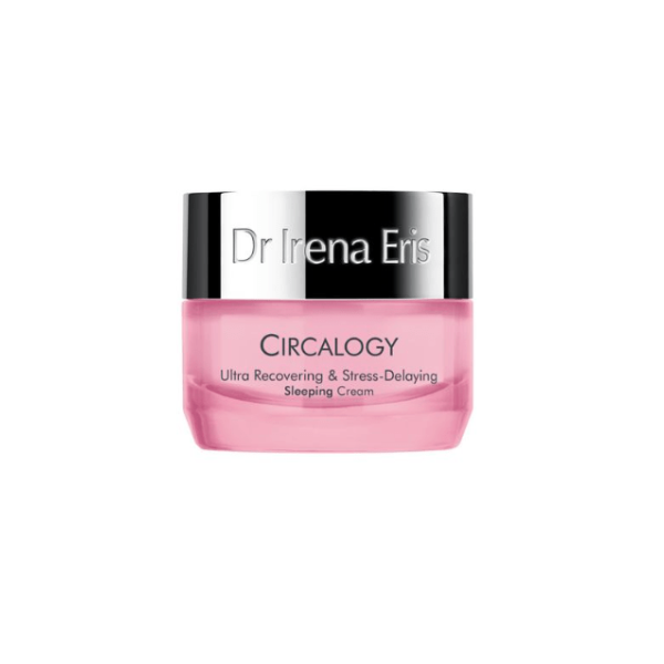 285 Dr Irena Eris Circalogy Ultra Recovering Stress Delaying Sleeping Cream 50 ml 1 <p>An intensely moisturizing and regenerating cream that removes signs of stress and tiredness resulting from tissue disturbances to the natural circadian rhythm of the skin. The innovative Bio-Chronocell complex triggers repair processes that normally take place during sleep*. Effective detoxification is restored, preventing the skin from premature ageing. The tendency towards superficial vascularisation is decreased (reduced redness), and vitamin B3 visibly improves the skin tone. Cold-pressed Sacha inchi essential oil, rich in nutrients, effectively regenerates and moisturizes tired skin, soothing it at the same time.</p>