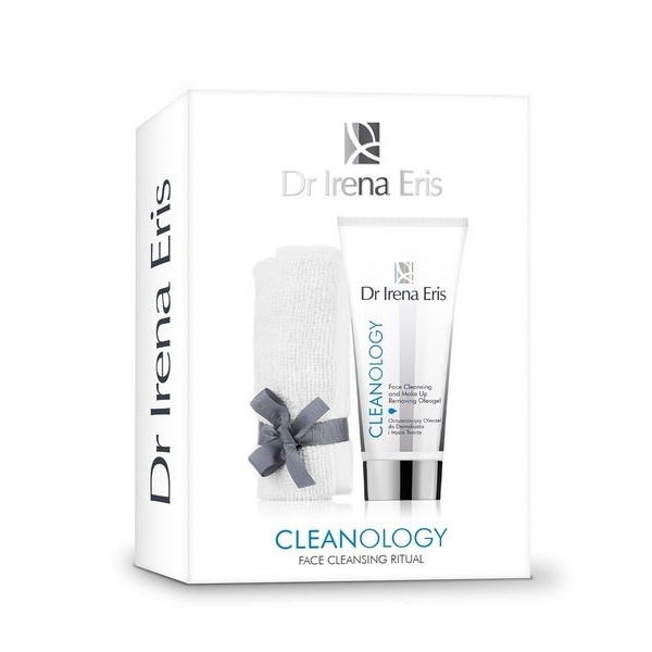 288 Dr Irena Eris Cleanology Face Cleansing Ritual For All Skin Types 175 ml 1 <p>An innovative makeup removal solution that combines the effective cleansing action of an oleogel with a firming massage, ending with a relaxing heat pack.</p> <p>The silky oleogel combines makeup removing, skin cleansing with anti-ageing benefits. It removes all impurities and makeup, leaving the skin perfectly clean, nourished and moisturised. Its innovative formula, rich in blue algae extract, strengthens the skin’s hydro-lipid mantle and protects it against harmful environmental factors. </p>