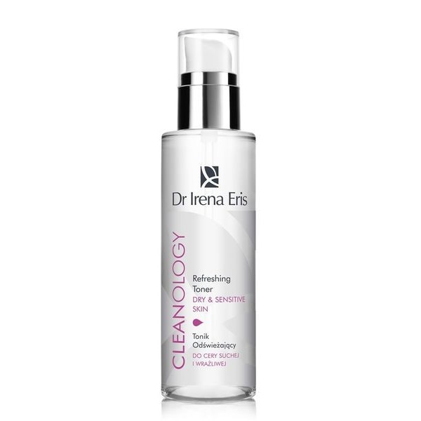 293 Dr Irena Eris Cleanology Refreshing Toner Dry Sensitive Skin 200 ml 1 <p>This toner, which maintains the normal pH of the skin, thoroughly cleanses, tones up and refreshes dry skin, even if it is delicate and sensitive. It leaves the skin elastic, smooth and soft to the touch. It contains corn extract and D-panthenol, which boost moisture levels and restore comfort to the skin.</p>