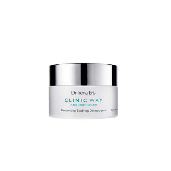 295 Dr Irena Eris Clinic Way Moisturizing Soothing Day Dermocream SPF 20 50 ml 1 <p>Kremi hidratues-qetësues i ditës SPF 20 rekomandohet për lëkurën ultra të ndjeshme që ka nevojë për hidratim dhe qetësim, pavarësisht nga mosha apo lloji i lëkurës. Lëkura rifiton rehatinë, bëhet e butë në prekje, e hidratuar dhe e lëmuar. Formula farmaceutike e kremit rikthen ekuilibrin e lëkurës, duke e bërë atë më rezistente ndaj efekteve të faktorëve të jashtëm.</p>