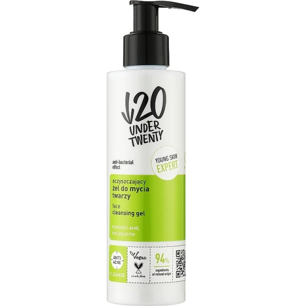 5rf6j8swnetl Battling acne becomes less exhausting when you consider all the nuances. One such nuance is cleansing. It needs to be antibacterial to not only heal but also to prevent the recurrence of pimples. Anti! Acne Face Cleansing Gel from Under Twenty operates on this very principle. This product reduces the number of bacteria on the skin's surface and also removes sebum, which can clog pores. It creates a pleasant sensation of freshness and cleanliness, and it prepares problematic skin for further care steps.