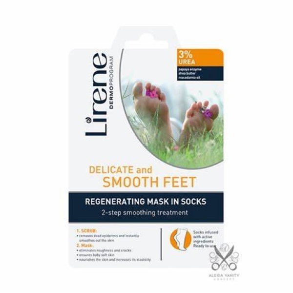 62 Delicate and smooth feet mask in socks 1 <p><span style="color:#212529;font-family:'PT Sans', 'system-ui', '-apple-system', 'Segoe UI', Roboto, 'Helvetica Neue', Arial, 'Noto Sans', 'Liberation Sans', sans-serif, 'Apple Color Emoji', 'Segoe UI Emoji', 'Segoe UI Symbol', 'Noto Color Emoji';font-size:16px;background-color:#ffffff;">Effective combination of coarse scrub and exfoliating enzymes together with regenerating mask to restore skin smoothness and softness in one beauty routine.</span></p>