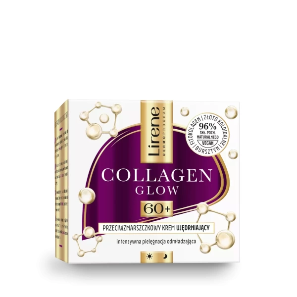 64ca6120adbed przeciwzmarszczkowy krem ujedrniajacy 60 10e07757 krt.thwo Lirene COLLAGEN GLOW Anti-wrinkle smoothing cream 50 + 50 ml COLLAGEN GLOW is an original cosmetics line created by Experts of the Lirene Scientific Laboratory, which provides effective care for demanding mature skin. It makes it clearly smoother, firmer and regenerated. Your complexion looks younger and you feel beautiful every day.