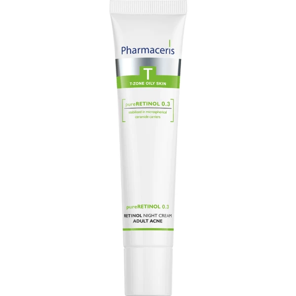 89 RETINOL NIGHT CREAM adult acne pure RETINOL 0.3 40 ml 1 <ul style="list-style-type:square;"> <li>100% effectively cleanses</li> <li>advanced formula designed for very sensitive skin</li> <li>high tolerance and efficacy</li> <li>dermatologically tested</li> </ul>