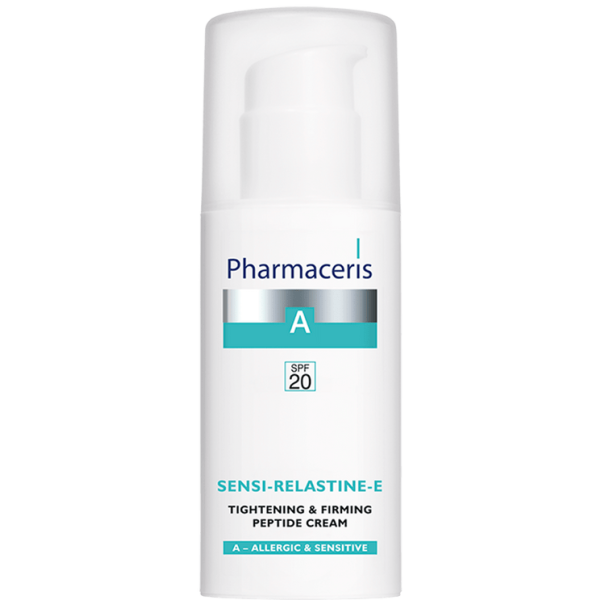 90 TIGHTENING FIRMING PEPTIDE CREAM SENSI RELASTINE E 50 ml 1 <ul style="list-style-type:square;"> <li>89% makes skin firmer</li> <li>82% makes skin smoother</li> <li>high tolerance and efficacy</li> <li>dermatologically tested</li> </ul>