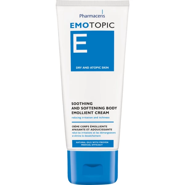 95 EMOTOPIC SOOTHING AND SOFTNING EMOLLIENT CREAM reducing irritation and itchiness 200 ml 1 <ul style="list-style-type:square;"> <li>89% makes skin firmer</li> <li>82% makes skin smoother</li> <li>high tolerance and efficacy</li> <li>dermatologically tested</li> </ul>