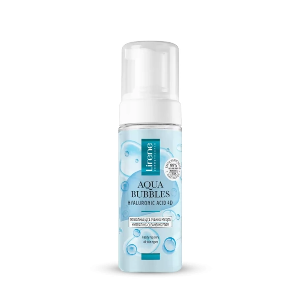 nawadniajaca pianka myjaca 10e07713.1gva A unique, hydrating hydrogel with an ultra-light formula will add energy to your skin, restoring its youthful glow! Provide deep and instant hydration to your skin with the Lirene Aqua Bubbles cosmetics.